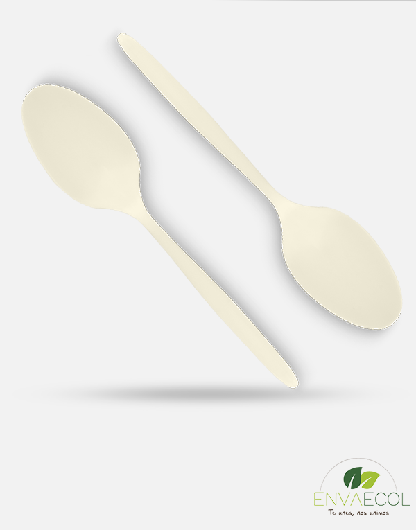 CUCHARA POSTRE BIODEGRADABLE - DE ALMIDÓN DE MAÍZ 22